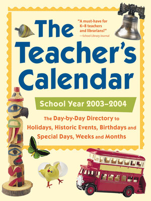 cover image of The Teacher's Calendar, School Year 2003-2004